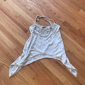 Vintage Guess flowy beaded top